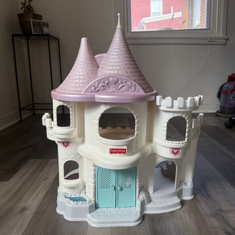 1995 Fisher Price Once Upon A Dream Castle Loving Family Vintage Made USA
